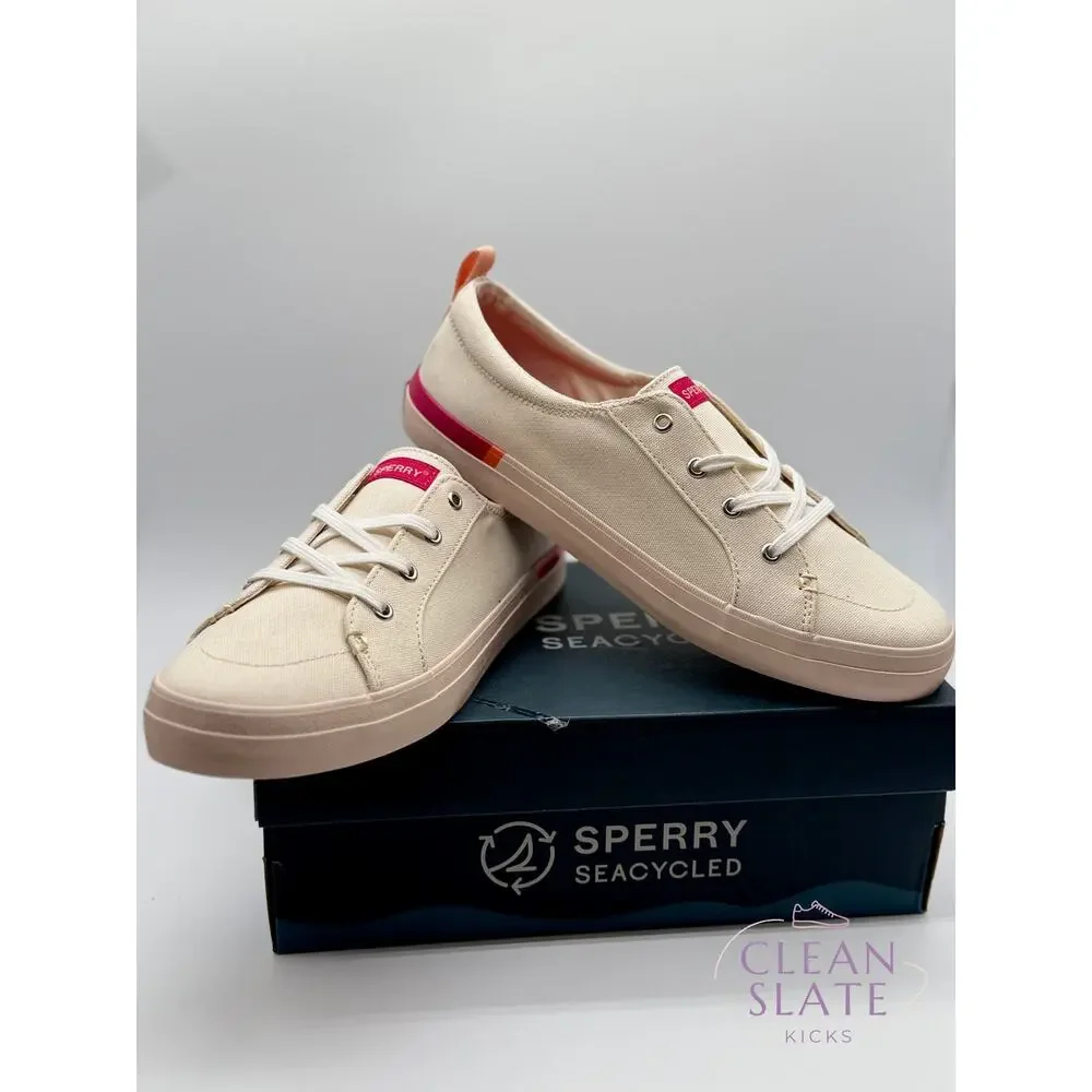 Sperry Crest Vibe Stripes Pink Rose Women's 10